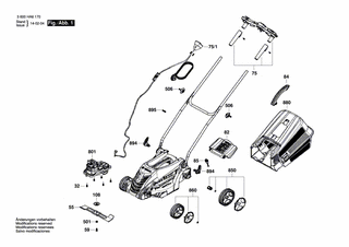 BOSCH Elektromotor | Ersatzteile für Rotak 370 ER | F016F04505