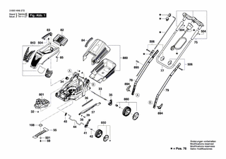 BOSCH Elektromotor | Ersatzteile für Rotak 36 R | F016F04505
