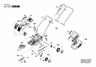 BOSCH Mhmesser 37 cm | Ersatzteile fr ARM 360 | F016L72363