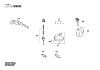 BOSCH Dichtungssatz | Ersatzteile fr AQT 42-13 | F016F04458