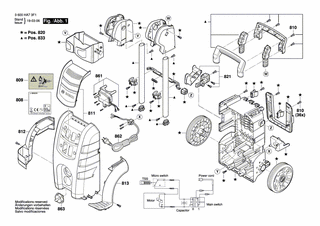 BOSCH Frontverkleidung | Ersatzteile für AQT 42-13 | F016F04616