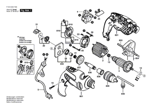 BOSCH Aufbausatz | Ersatzteile f�r 6003, 6004 - F000613018