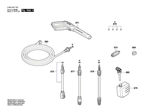 BOSCH Netzanschlussleitung | Ersatzteile für AdvancedAquatak 150 | F016L73815
