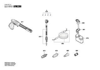 BOSCH Dichtungssatz | Ersatzteile fr EasyAquatak 1700 | F016F04458