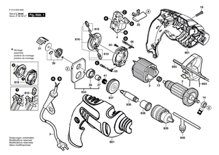 BOSCH Bohrspindel | Ersatzteile f�r 6003, 6004 - F000619018