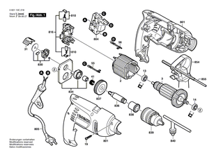 BOSCH Bohrspindel | Ersatzteile f�r 6003, 6004 - F000619018
