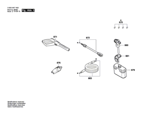 BOSCH Dichtungssatz | Ersatzteile f�r UniversalAquatak 125 | F016F04458
