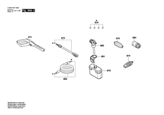 BOSCH Dichtungssatz | Ersatzteile für UniversalAquatak 125 | F016F04458