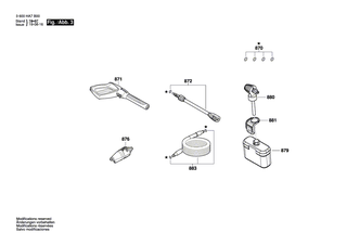 BOSCH Frontverkleidung | Ersatzteile f�r UniversalAquatak 130 | F016F04452