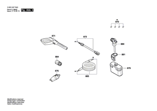 BOSCH Netzanschlussleitung IND | Ersatzteile f�r UniversalAquatak 130 | F016F04486