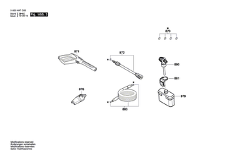 BOSCH Motordeckel | Ersatzteile f�r UniversalAquatak 135 | F016F04614