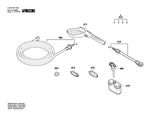 BOSCH Steckkupplung | Ersatzteile für AdvancedAquatak 140 | F016F04651