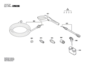 BOSCH Breitstrahldse WEISS | Ersatzteile fr AdvancedAquatak 140 | F016F05361