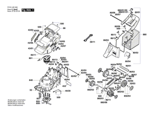 BOSCH Achse | Ersatzteile f�r ARM 36 ACCU, ARM 36 - F016102121