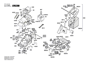 BOSCH Achse | Ersatzteile f�r ARM 36 ACCU, ARM 36 - F016102122