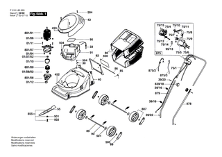 BOSCH Handgriff | Ersatzteile f�r ROTAK 32, ARM 320 - F016102188