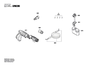 BOSCH Netzanschlussleitung | Ersatzteile f�r EasyAquatak 100 | F016F05173