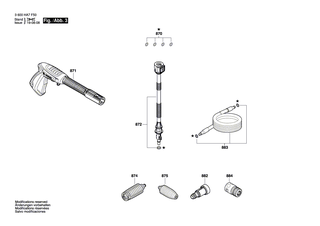 BOSCH Frontverkleidung | Ersatzteile für EasyAquatak 110 | F016F05133