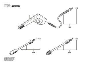 BOSCH Spr�hrohr | Ersatzteile f�r AHR 1100 AS, AHR 1200 AS - F016102668