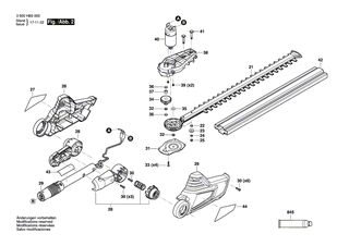 BOSCH Klinge | Ersatzteile für UniversalHedgePole 18 | F016F05233
