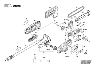 BOSCH Getriebekasten | Ersatzteile für UniversalChainPole 18 | F016F05205
