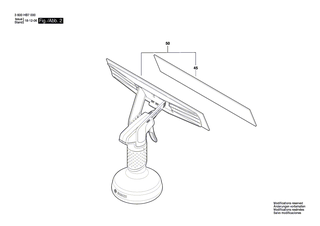 BOSCH Schmutzabstreifer 133mm | Ersatzteile für GlassVac | F016F05264