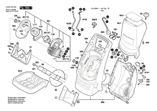 BOSCH Geh�use | Ersatzteile f�r AXT Rapid 180, AXT Rapid 200 - F016103184