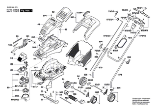 BOSCH Elektromotor | Ersatzteile für ROTAK 34, ROTAK 1400 - F016103595