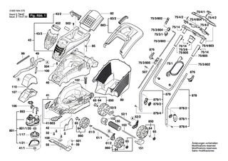BOSCH Elektromotor | Ersatzteile für ROTAK 34, ROTAK 1400 - F016103595