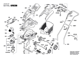 BOSCH Elektromotor | Ersatzteile für ROTAK 34, ROTAK 1400 - F016103595