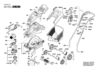 BOSCH Elektromotor | Ersatzteile für ROTAK 34, ROTAK 1400 - F016103595