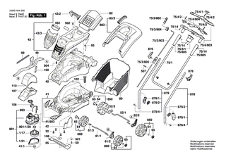 BOSCH Elektromotor | Ersatzteile für ROTAK 34, ROTAK 1400 - F016103595
