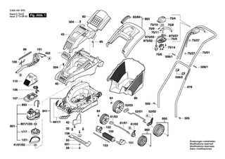 BOSCH Elektromotor | Ersatzteile für ROTAK 34, ROTAK 1400 - F016103595