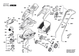 BOSCH Elektromotor | Ersatzteile f�r ROTAK 34, ROTAK 1400 - F016103595