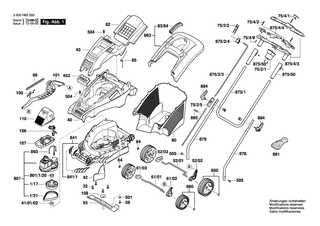 BOSCH Elektromotor | Ersatzteile für ROTAK 34, ROTAK 1400 - F016103595