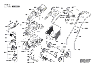 BOSCH Elektromotor | Ersatzteile für ROTAK 34, ROTAK 1400 - F016103595