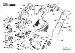 BOSCH Elektromotor | Ersatzteile f�r ROTAK 40 (ERGOFLEX), ROTAK 43 (ERGOFLEX) - F016103596
