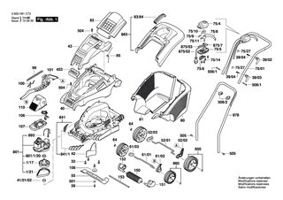 BOSCH Elektromotor | Ersatzteile f�r ROTAK 40 (ERGOFLEX), ROTAK 43 (ERGOFLEX) - F016103596