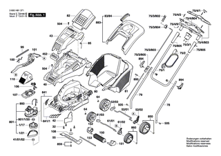 BOSCH Elektromotor | Ersatzteile f�r ROTAK 40 (ERGOFLEX), ROTAK 43 (ERGOFLEX) - F016103596