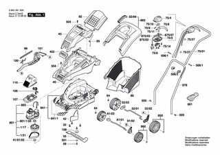 BOSCH Geh�use | Ersatzteile f�r ROTAK 37, ROTAK 370 -...