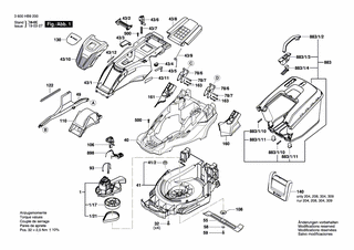BOSCH Antriebsriemen | Ersatzteile für AdvancedRotak 650 | F016L65109