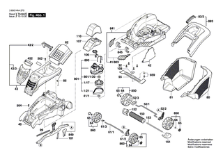 BOSCH Abdeckblende | Ersatzteile f�r Rotak 43, Rotak 1800-43 R - F016104304