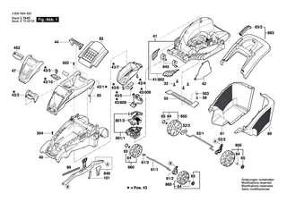 BOSCH Kabelbaum | Ersatzteile f�r ROTAK 32 LI, ROTAK 32 LI High Power - F016104474