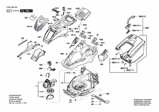 BOSCH Antriebswelle | Ersatzteile für UniversalRotak 650 | F016L65108