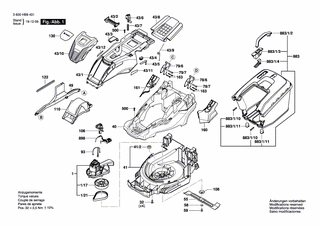 BOSCH Antriebswelle | Ersatzteile für UniversalRotak 36-650 | F016L65108