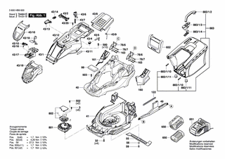 BOSCH Traggriff | Ersatzteile für AdvancedRotak 36-650 | F016L90018