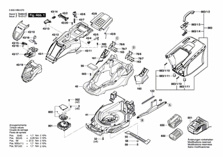 BOSCH Geräteclip | Ersatzteile für AdvancedRotak 36-650 | F016L91066