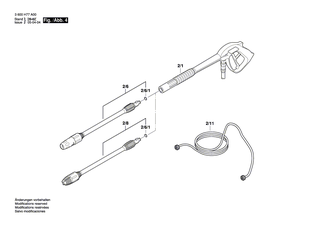 BOSCH Strahlrohr | Ersatzteile f�r AQUATAK 1500X, AQUATAK 150 PRO - F016F03540
