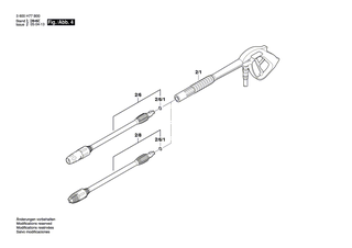 BOSCH Strahlrohr | Ersatzteile f�r AQUATAK 1500X, AQUATAK 150 PRO - F016F03540