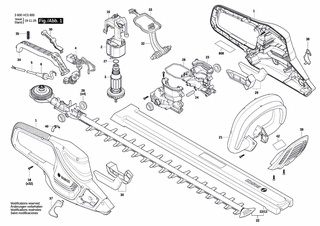 BOSCH Typschild | Ersatzteile für AdvancedHedgeCut 70 | 160111A7PF